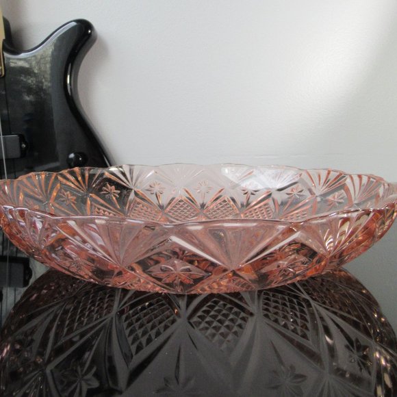 Glass Orange Pink Serving Dish by KIG, Indonesia - Picture 2 of 10